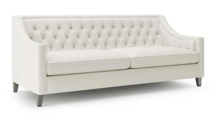 Weiß Kreative Möbel Textil Stoff Wohnzimmer Modern Chesterfield Sofa Dreisitzer