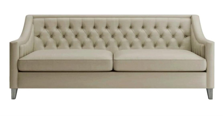 Weiß Kreative Möbel Textil Stoff Wohnzimmer Modern Chesterfield Sofa Dreisitzer