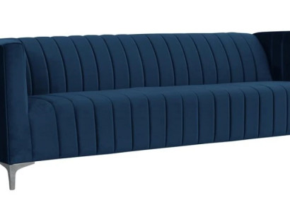 Wohnzimmer Blau Dreisitzer Stoff Design Couchen Polster Sofa Sofas Blaue Möbel