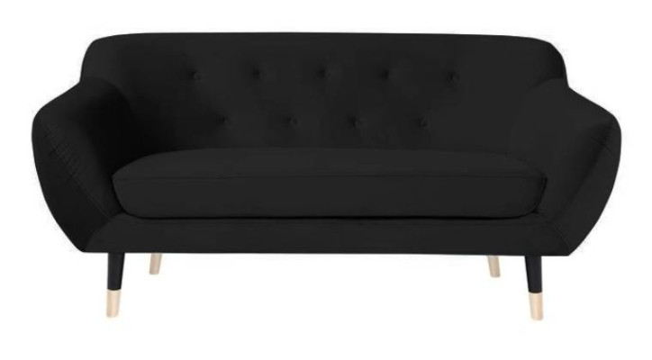 Schwarz Chesterfield Möbel Neu Wohnzimmer Modern Design Sofa Textil Sofas Neu