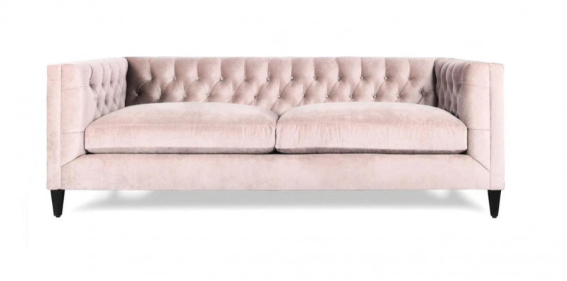 Pink Dreisitzer Sofa Moderne Stoff Wohnzimmer Design Couchen Neu Luxus Möbel Neu