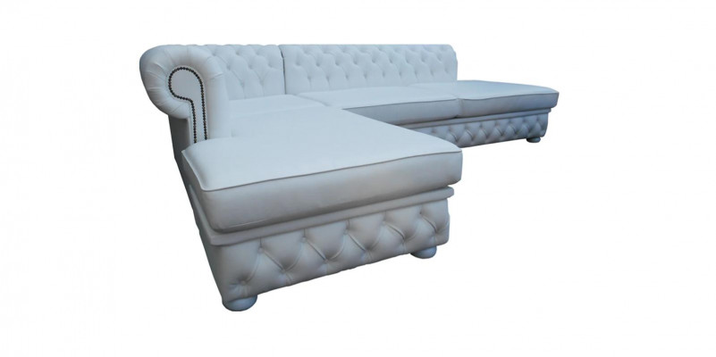 Hellblau Ecksofa Hocker Big Textil Stoff Chesterfield Sofas Sofas Möbel 2tlg.