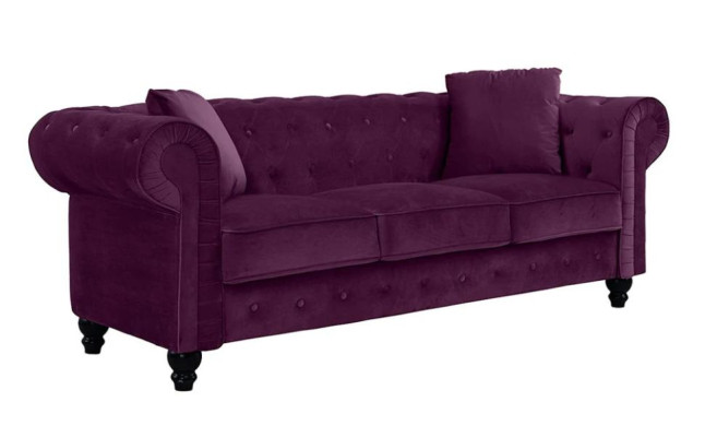 Violett Chesterfield Wohnzimmer Modern Design Couchen Sofa Kreative Möbel Stoff