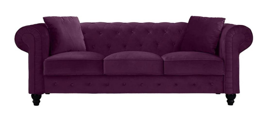Violett Chesterfield Wohnzimmer Modern Design Couchen Sofa Kreative Möbel Stoff