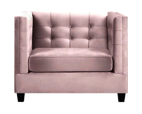 Sessel Chesterfield Textil Stoff Kreative Möbel Neu Modern Wohnzimmer Lila