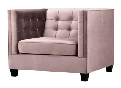 Sessel Chesterfield Textil Stoff Kreative Möbel Neu Modern Wohnzimmer Lila