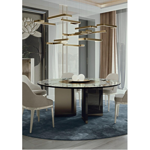 Luxus Leuchter Kronleuchter Deckenlampe Deckenleuchte Designer Lampe Silber
