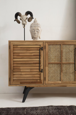 Sideboard Kommode Holz Anrichte Braun Schrank Esszimmer Modern Design