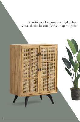 Schrank Holzschrank Schränke Büfett Holz Modern Wohnzimmer Braun Neu