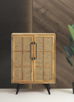 Schrank Holzschrank Schränke Büfett Holz Modern Wohnzimmer Braun Neu
