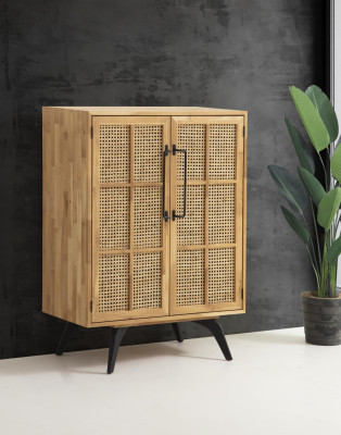 Schrank Holzschrank Schränke Büfett Holz Modern Wohnzimmer Braun Neu