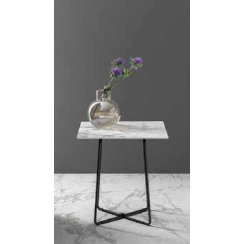 Beistelltisch Edelstahl Arbeitsplatte Marmor Kaffeetisch Design Wohnzimmertisch