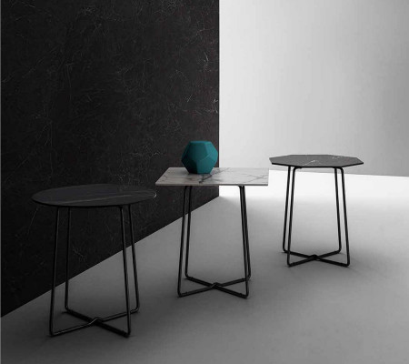 Beistelltisch Edelstahl Beistelltisch Tisch Wohnzimmer Couchtische Mattschwarzer