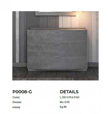 Kommode mit Spiegel Anrichte Sideboards Holz Schrank Möbel Kommoden Grau Neu