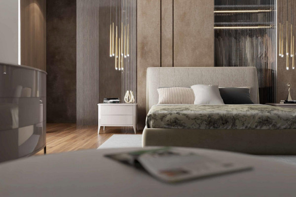 Doppelbett Holz Polster Betten Doppel Bettrahmen Modern Luxus Schlafzimmer Bett