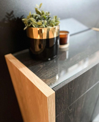 Schlafzimmer Set Beige Bett 2x Nachttische Kommode Kleiderschrank Modern 5tlg.