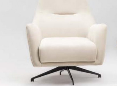 Stoffsessel Sessel Ohrensessel Beige Polster Wohnzimmer Einsitzer Sitz