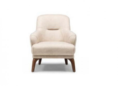 Stoffsessel Sessel Beige Polster Wohnzimmer Einsitzer Sitz Ohrensessel