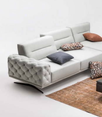 Ecksofa L form Polstersofa Stoffsofa Couch Grau Sofa Moderne Stoff