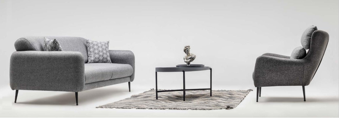 Wohnzimmer Polster Möbel Designer 3-Sitzer Lehnsessel 2tlg Garnitur Set