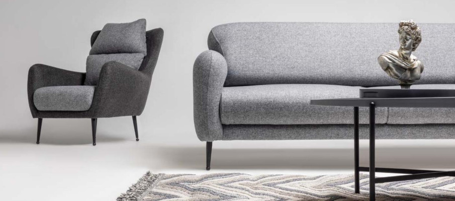 Wohnzimmer Polster Möbel Designer 3-Sitzer Lehnsessel 2tlg Garnitur Set
