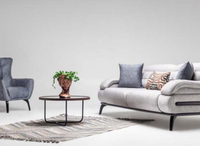 Designer Wohnzimmer Sitz Möbel Luxuriöser Dreisitzer Einsitzer 2tlg Set