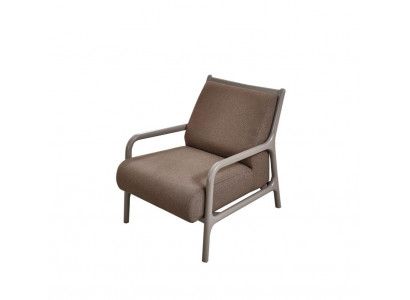 Klassischе Polstersessel Sessel Stoffsessel Stoff Holz Beige Einsitzer