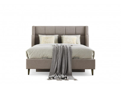 Bett Doppelbett Bettrahmen Bettgestelle Holzbett Schlafzimmer Grau