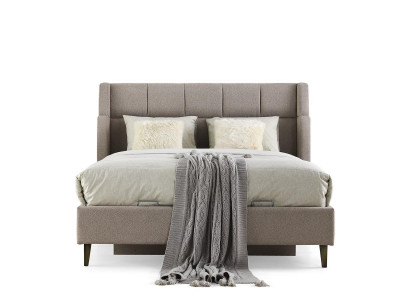 Bett Doppelbett Bettrahmen Bettgestelle Holzbett Schlafzimmer Grau