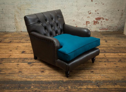 Chesterfield Ledersofa Couch Polster designer 2 Sitzer Textil Sofas Couchen Neu
