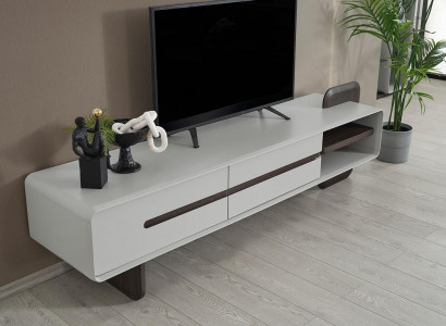 Weißes Lowboard Modernes RTV 2-türiges Wohnzimmer Sideboard Holzmöbel