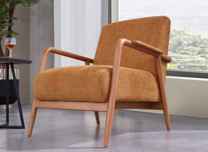 Brauner Relax Sessel Designer Lounge Möbel Wohnzimmer Club Einsitzer