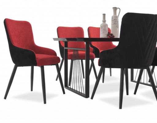 Esstisch + 6x Stühle Essgruppe Esszimmer Set Sitzgarnitur Sitzgruppe Neu
