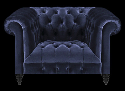 Neu Sessel Polstermöbel Sitz Polster Textil Wohnzimmer Einrichtung Chesterfield