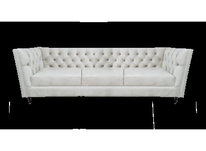 Leder Sofa Dreisitze Couch Wohnzimmer Polstermöbel Sitz Möbel Chesterfield
