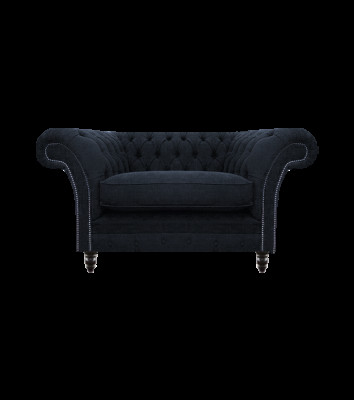 Wohnzimmer Blau Designer Sessel Chesterfield Polstersessel Einrichtung