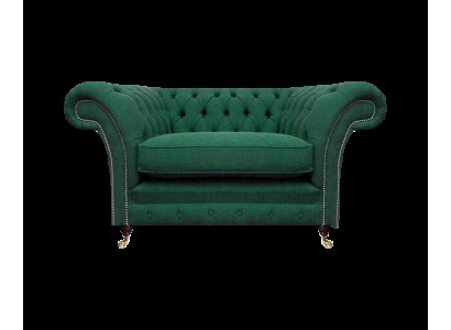 Sessel Chesterfield Couch Wohnzimmer Möbel Textil Stoff Einrichtung Polstermöbel