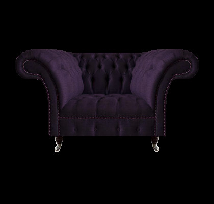 Polstermöbel Luxus Sessel Polstersitz Wohnzimmer Couch Lila Möbel Chesterfield