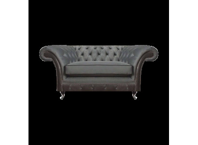 Grau Polstermöbel Sessel Designer Einrichtung Wohnzimmer Neu Chesterfield