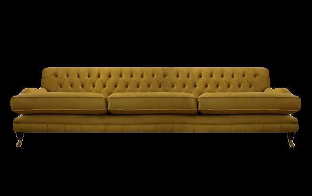 Sofa Dreisitze Couch Polstermöbel Wohnzimmer Stoff Einrichtung Chesterfield