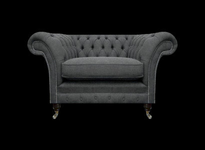 Chesterfield Sessel Polstermöbel Luxus Textil Möbel Wohnzimmer  Chesterfield