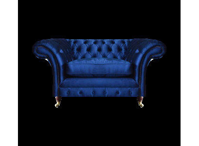 Blau Sessel Modern Chesterfield Sitzmöbel Luxus Wohnzimmer Einrichtung