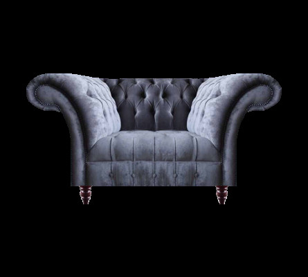 Moderne Graue Wohnzimmer Couch Designer Zweisitzer 2-Sitzer Textilsofas