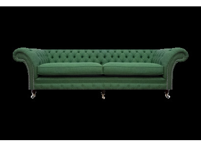 Chesterfield Grüner Zweisitzer Wohnzimmer Luxuriöser Zweisitzer Möbel