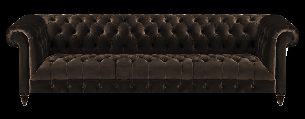 Chesterfield Wohnzimmer Couch Brauner Viersitzer Luxuriöse Sitzmöbel