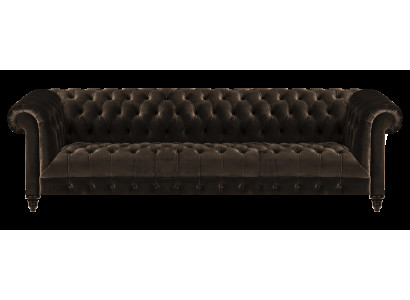 Chesterfield Wohnzimmer Couch Brauner Viersitzer Luxuriöse Sitzmöbel