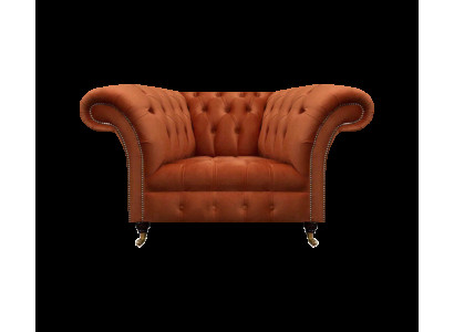 Brauner Wohnzimmer Polstersessel Stoffmöbel Designer Einsitzer Möbel