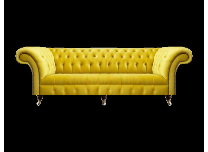 Edle Chesterfield Sitzmöbel Designer Wohnzimmer Polster Textilcouchen