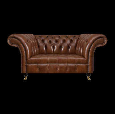 Ledercouch Chesterfield Braunes Sofa Wohnzimmer Designer Ledermöbel