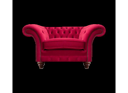Roter Chesterfield Wohnzimmer Sessel Designer Stoffsessel Lehnsessel